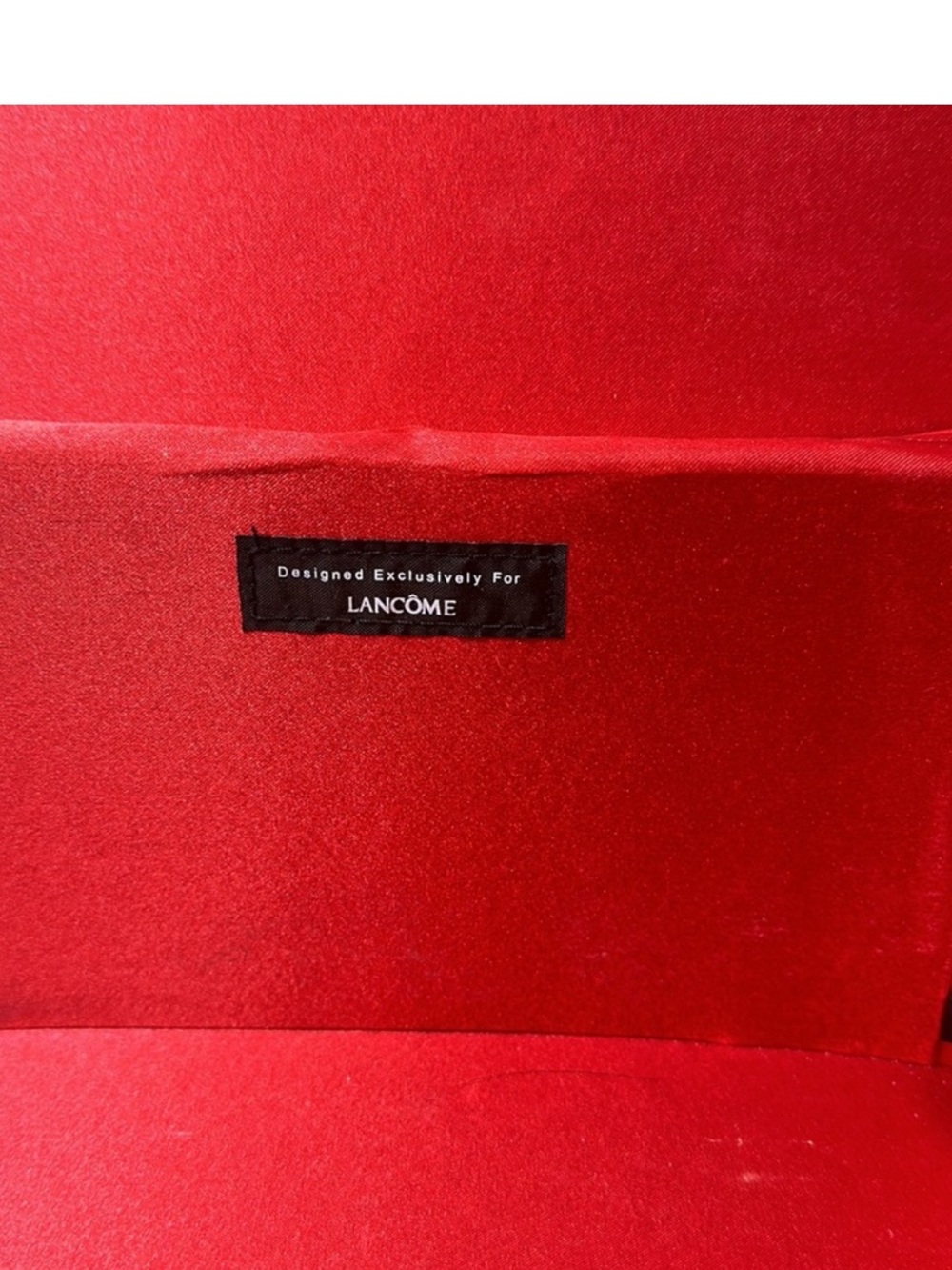 Lancome VTG Quilted Black Cosmetic Train Case with Eiffel Tower Zipper Pulls - Picture 4 of 7